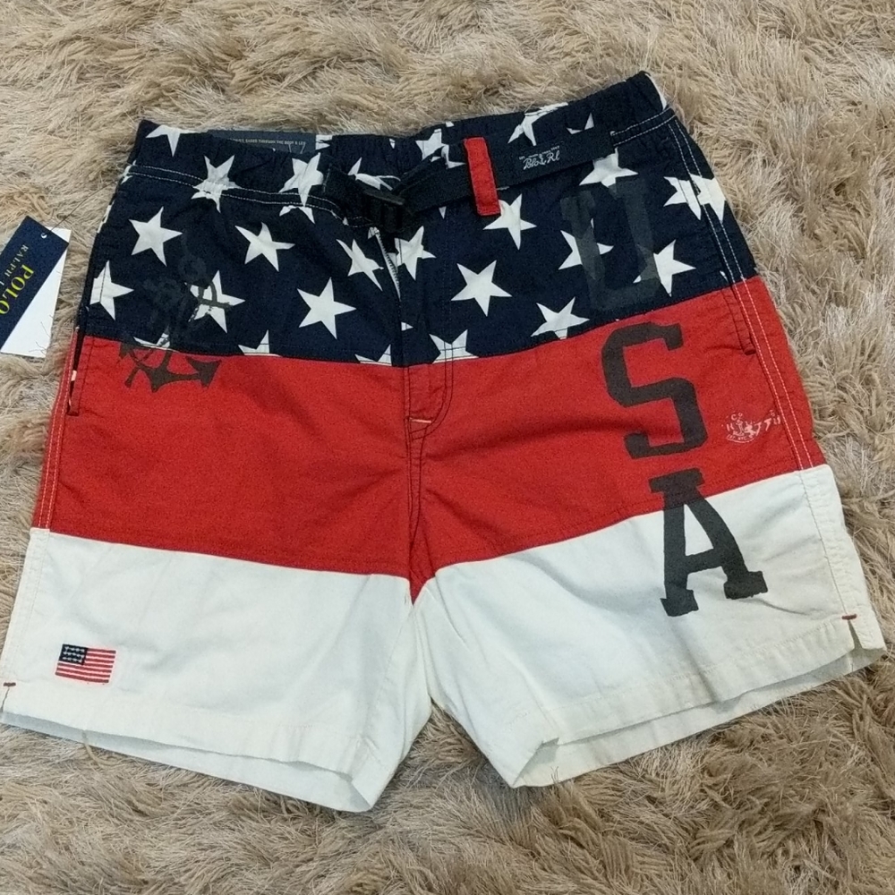 Men's RL Polo USA shorts. NWT